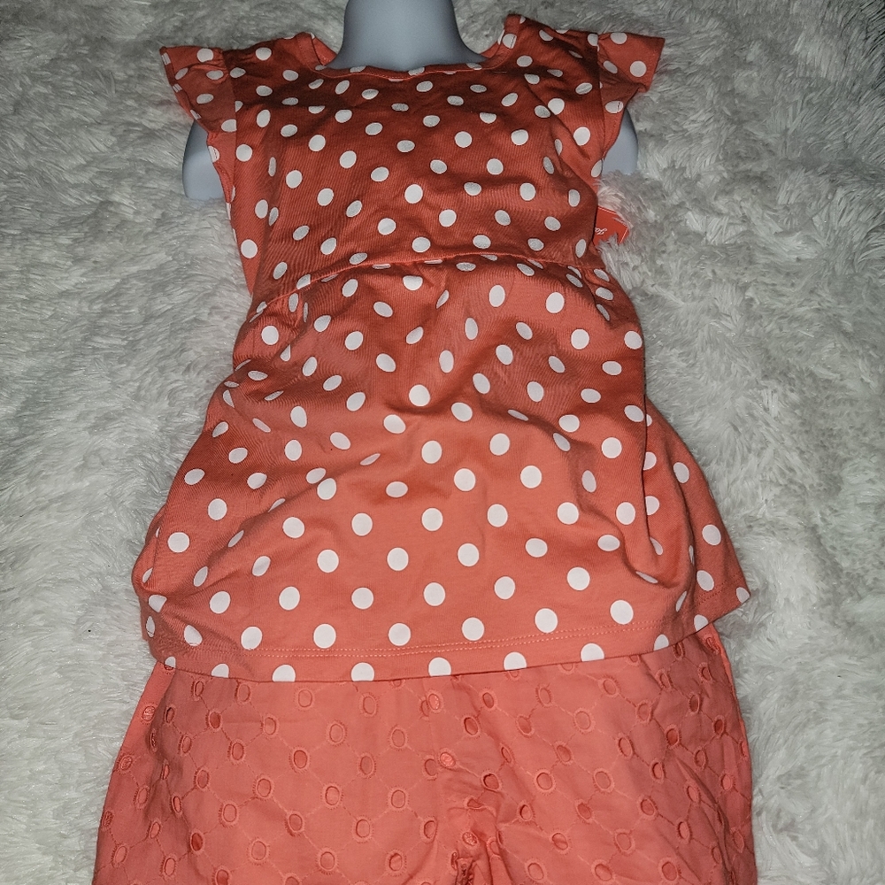 Gymboree Girls Pretty Peach 🍑 Short Set